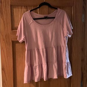 Light lavender babydoll top